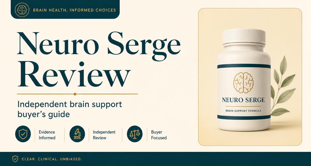 Neuro Serge supplement review cover image